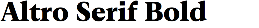 Altro Serif Bold