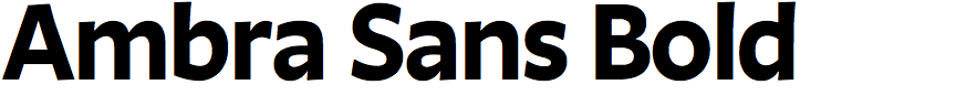 Ambra Sans Bold