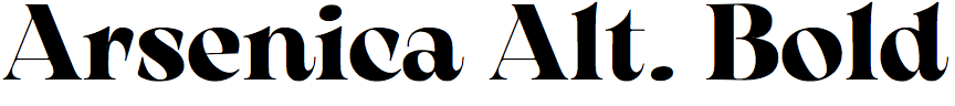 Arsenica Alternate Bold