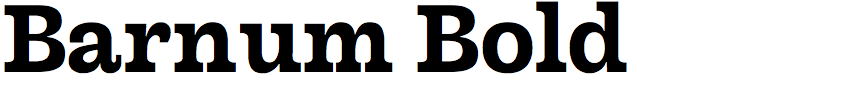 Barnum Bold