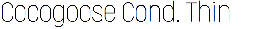Cocogoose Condensed Thin