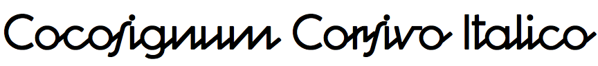 Cocosignum Corsivo Italico