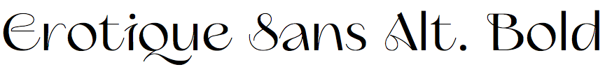 Erotique Sans Alternate Bold