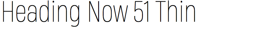 Heading Now 51 Thin