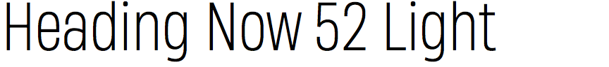 Heading Now 52 Light