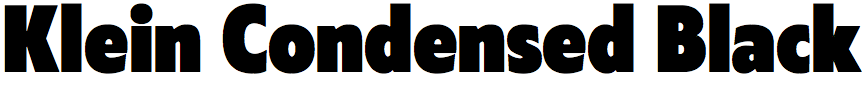 Klein Condensed Black