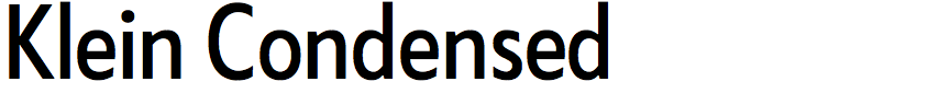 Klein Condensed