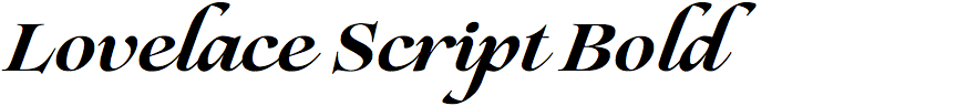 Lovelace Script Bold