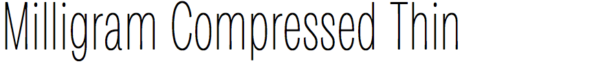 Milligram Compressed Thin