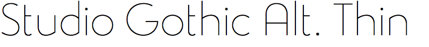 Studio Gothic Alternate Thin
