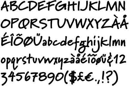 Black Handwriting