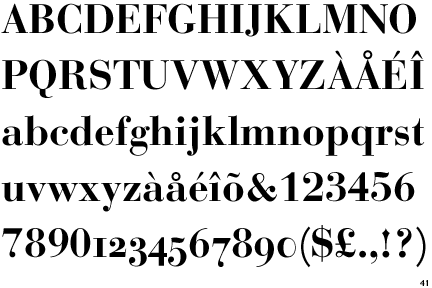 Bauer Bodoni Bold