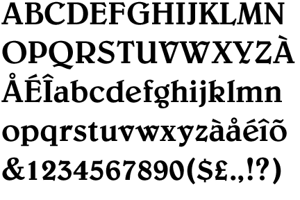 art nouveau font. An Art Nouveau typeface