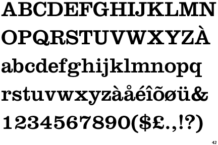 Thesis serif typeface