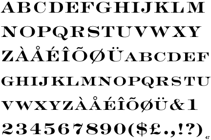 Engravers Bold Face