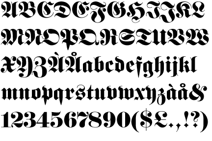 Fraktur Font