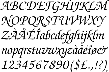 ITC Zapf Chancery Italic