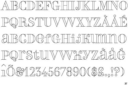 Fonts With Outline