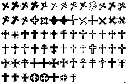Information about the font Altemus Crosses and where to buy it