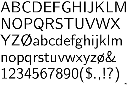 Computer Modern Font