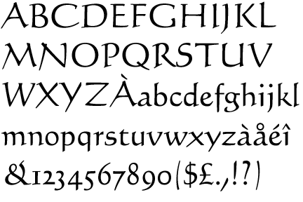 Information about the font Calligraphic 421 and where to buy it Information about the font Calligraphic 421 and where to buy it