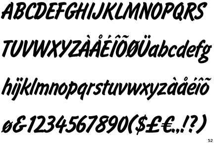 flash font