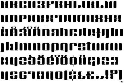 Information about the font Anark Fat Stencil and where to buy it