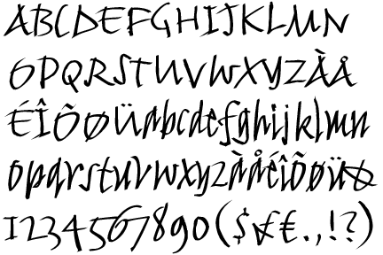 fancy writing fonts