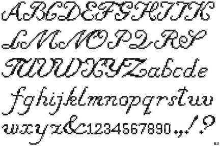 Information about the font Cross Stitch Cursive and where to buy it