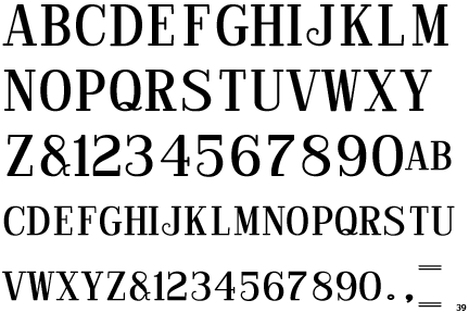 Roman Monograms Wide Solid