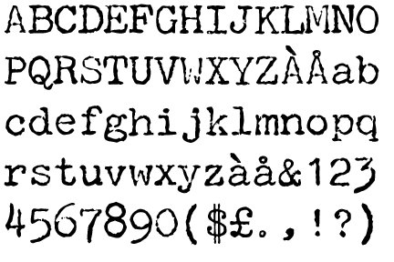 Font Typewriter