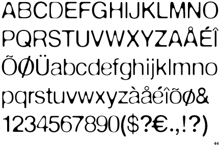 Font E
