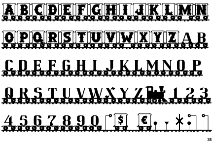 identifont letter train letter train