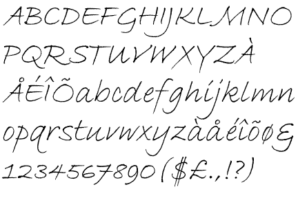 Bradley Hand Font