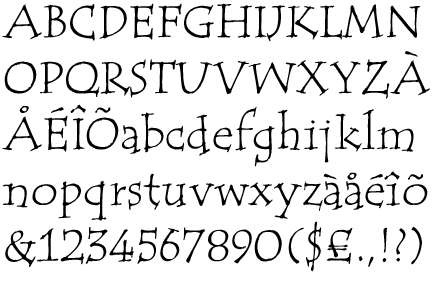 roman lettering
