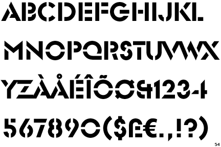 Linotype Glaser Stencil