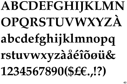 Font Palatino