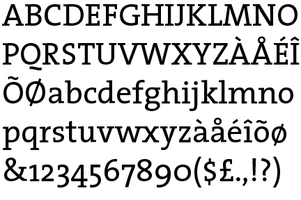 The sans typeface picture