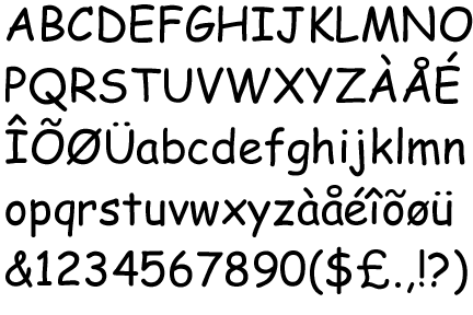 Free Fonts Comic Sans Bold