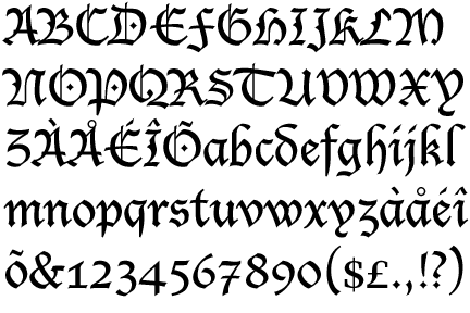 blackletter fonts