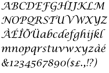 Information about the font Lucida Calligraphy and where to buy it