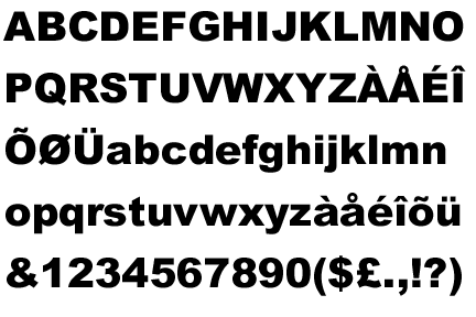 Arial Bold Italic Font