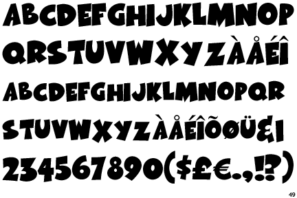 gallery font
