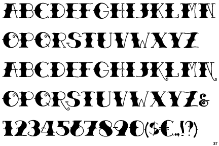 Old English Tattoo Fonts.