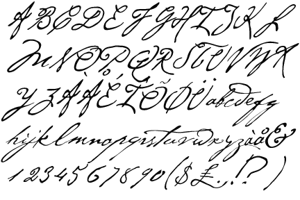 tattoo fonts script. Tattoo font: elvish-english.