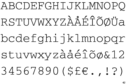 Font Courier