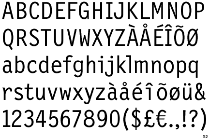 Letter Gothic font