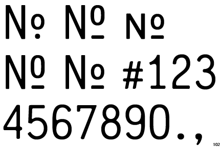 Crash Numbering Gothic