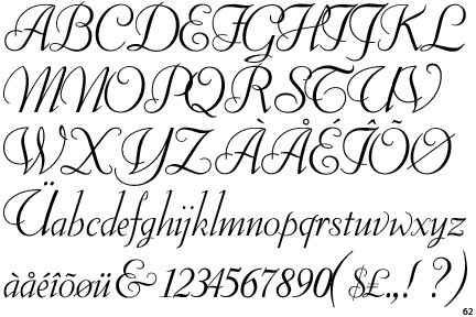Information about the font Florentine Cursive and where to buy it