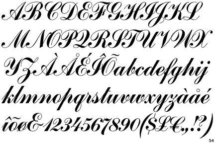 Identifont - Commercial Script SB